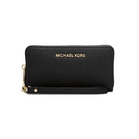 michael kors large flat wristlet|michael kors wristlet wallet outlet.